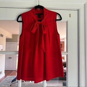 Marc by Marc jacobs red blouse tie detail